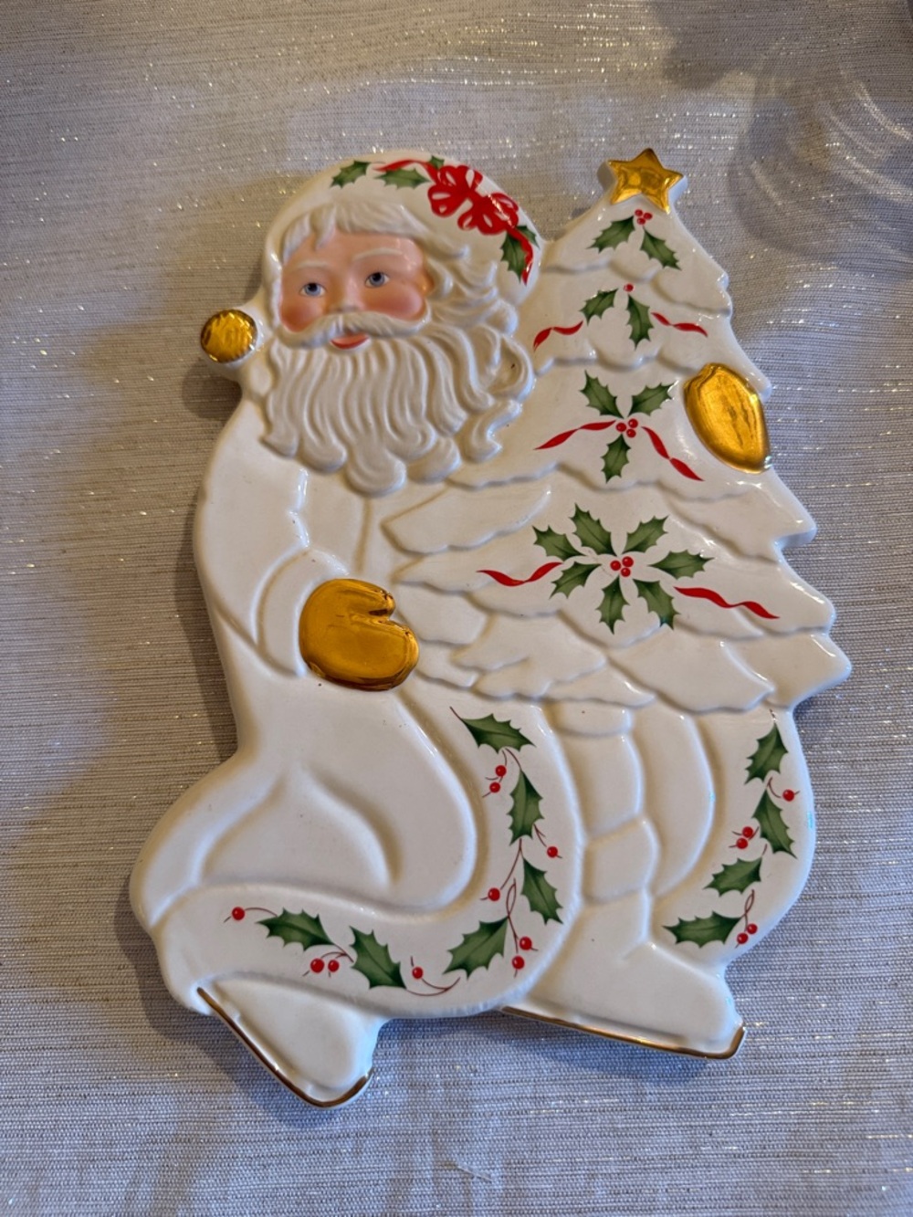 Lenox Holiday Santa Trivet